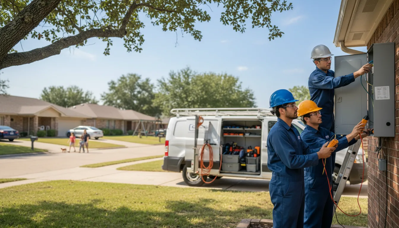 Certified electrician providing emergency electrical services in Amagon, AR